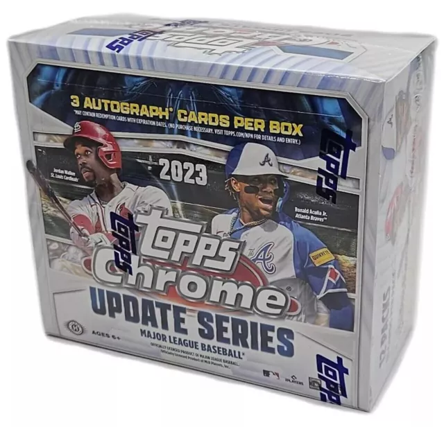 2023 Topps Chrome Update Hobby Jumbo Baseball Factory Sealed Box ~ 12 Packs