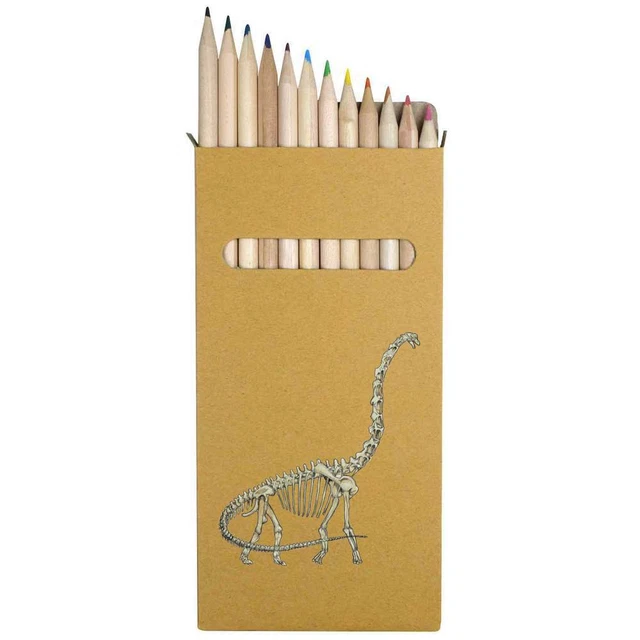12 x 'Brachiosaurus Skelett' lange Farbstifte (PE00051129)