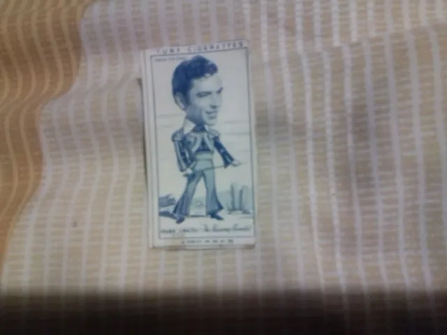 vintage 1949 Frank Sinatra kissing bandit rare very collectable turf card 38/50