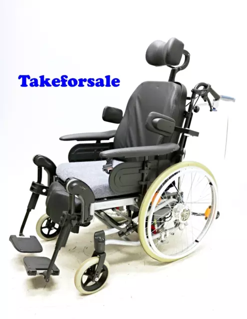 Pflegerollstuhl Invacare Rea Clematis inkl. Schiebehilfe Alber V15 SB 47 TFS855