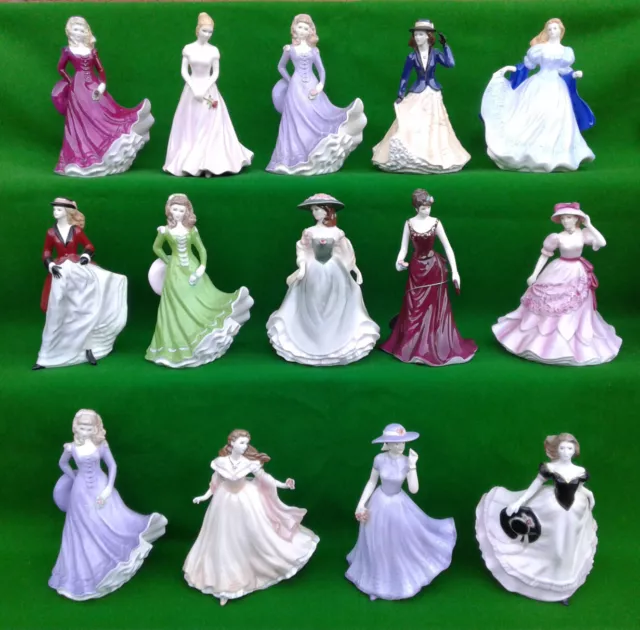 Royal Worcester - Les Petites - Selection Of Fine Bone China Figurines.