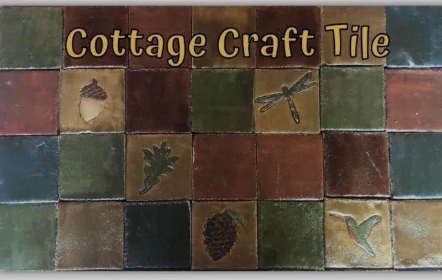 4x4 Cottage Craft Tile Arts and Crafts Beige Kitchen Fireplace Wall Tile 18 pcs 2