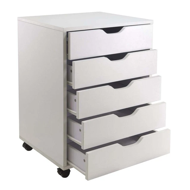 Winsome Wood Halifax 5 - Drawer Cabinet, White Finish