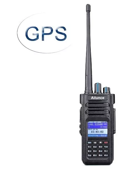 Ailunce HD-1 DMR Hand-Held  Dual Band Radio with GPS PROMISCUOUS MODE