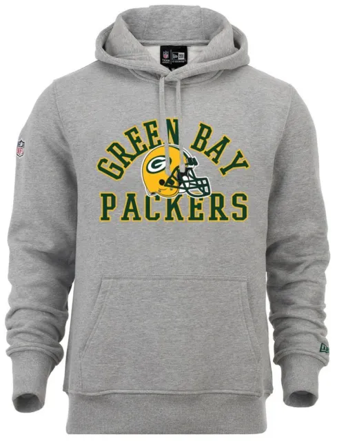 Felpa con cappuccio New Era NFL Green Bay Packers College - grigio chiaro erica