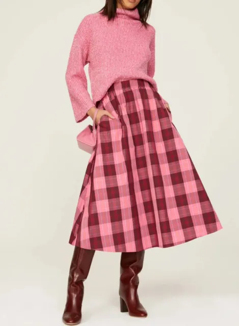 Kate Spade New York Plaid Skirt Size Medium NWT