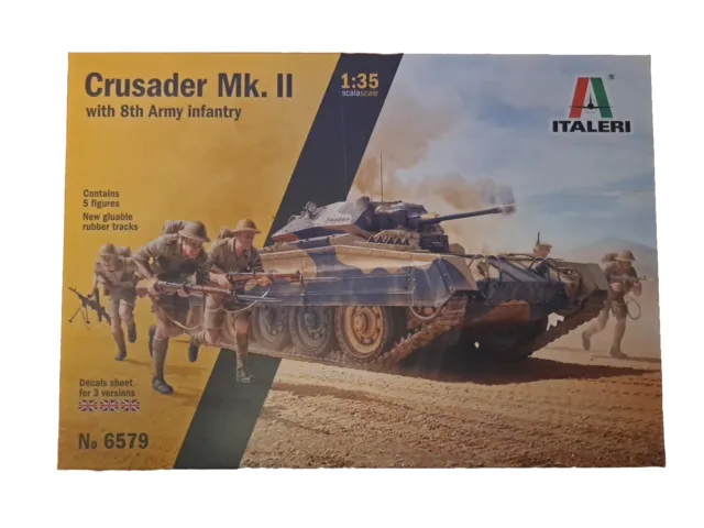 Italeri 6579 britischer Kreuzfahrer Mk.II mit 8. Armee Infanterie (Maßstab 1:35)