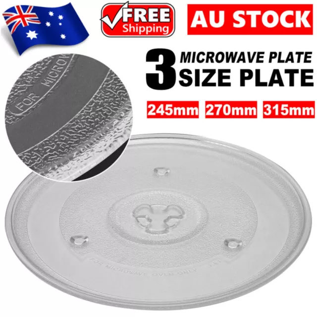 Microwave Plate Oven Turntable Parts Food Heating Glass Tray Dia 245/270/315mm 2