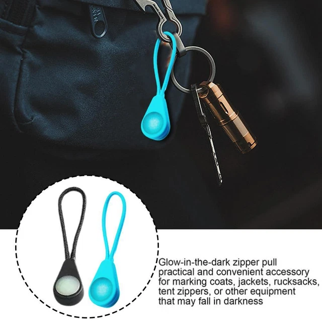 5/10x Luminous Zipper Slider Head Pull Glow In The Accessory Dark Garment B3T8