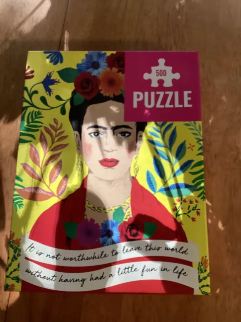 FRIDA KAHLO PUZZLE 500 Pieces 19” X 14” By Talking Tables - Complete $6 ...