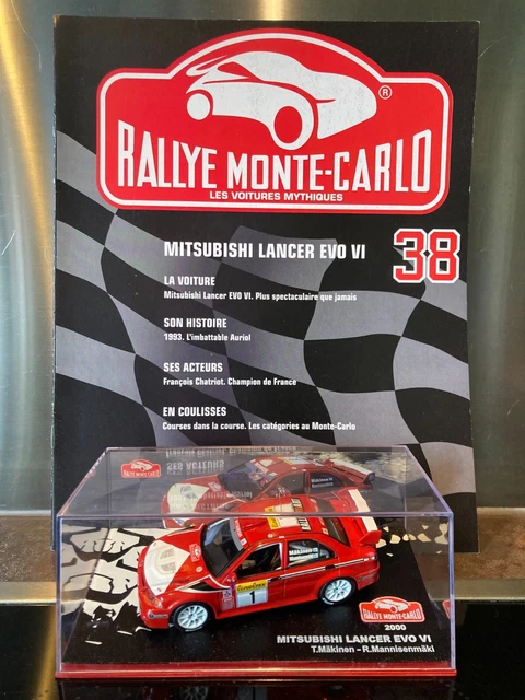 Maquette 1/43 Mitsubishi Lancer Evo VI Rallye Montecarlo 1999 Mäkinen - Altaya/Ixo, Neuve, Métal