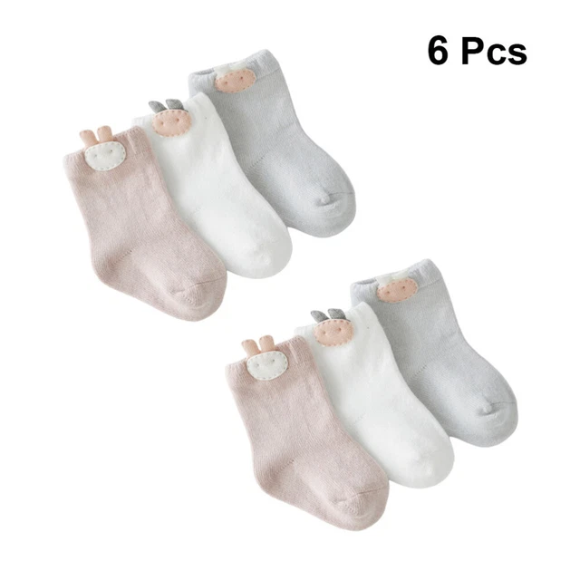 3 paia calze antiscivolo cartone animato scarpe calze pantofole