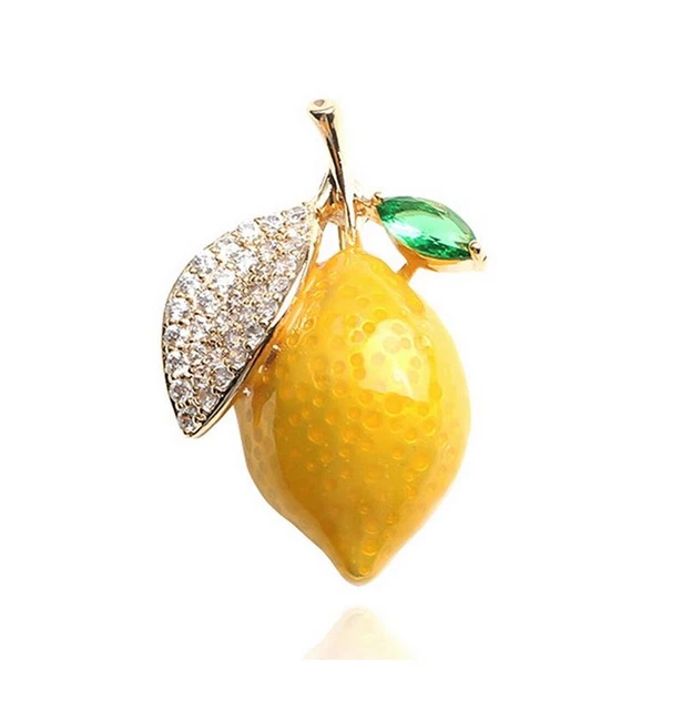 Broche Vintage Fruit Cerise Cristal Rouge Irisé – Métal Argenté – Bijou Fantaisie Années 50/60