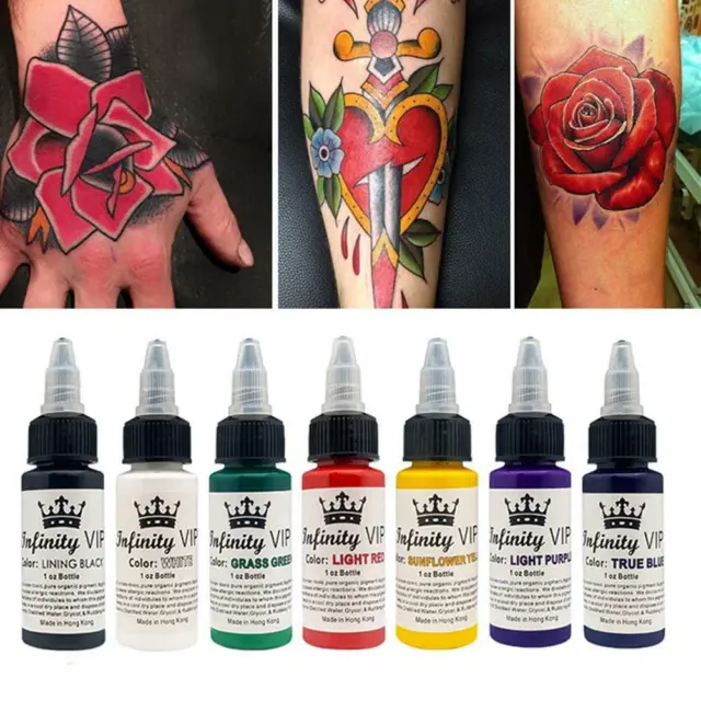 Juego de tinta para tatuaje eterno botella de pigmento maquillaje permanente arte colores opcional Reino Unido