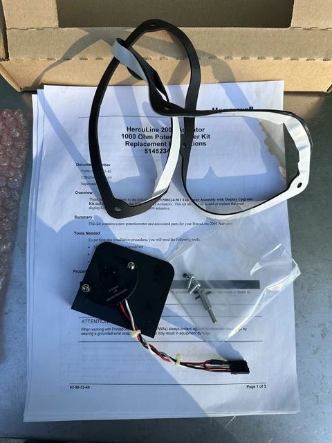 Honeywell 51452342-501  1000 OHM Potentiometer Kit For Herculine 2001 Actuator