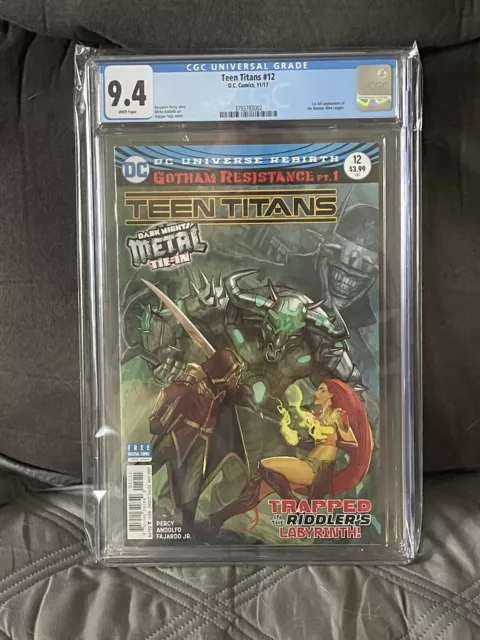 Teen Titans 12 CGC 9.4 1st Batman Who Laughs. 1st print