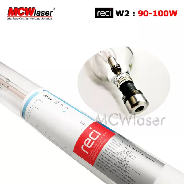 RECI CO2 Laser Tube 90W 130W pour Laser Graveur Cutter 18 Mois de Garantie