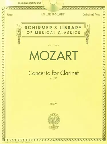 W.A. Mozart: Concerto For Clarinet K.622 - Clarinet/Piano, , Good Condition, ISB