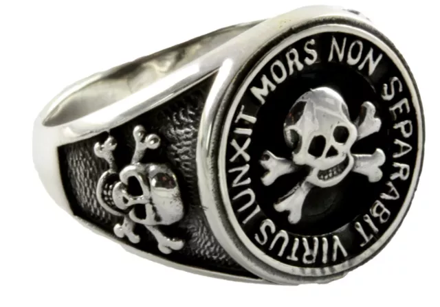 Masonic Freimaurer Templar Ring Siegelring Silberring 925 Silber / 287