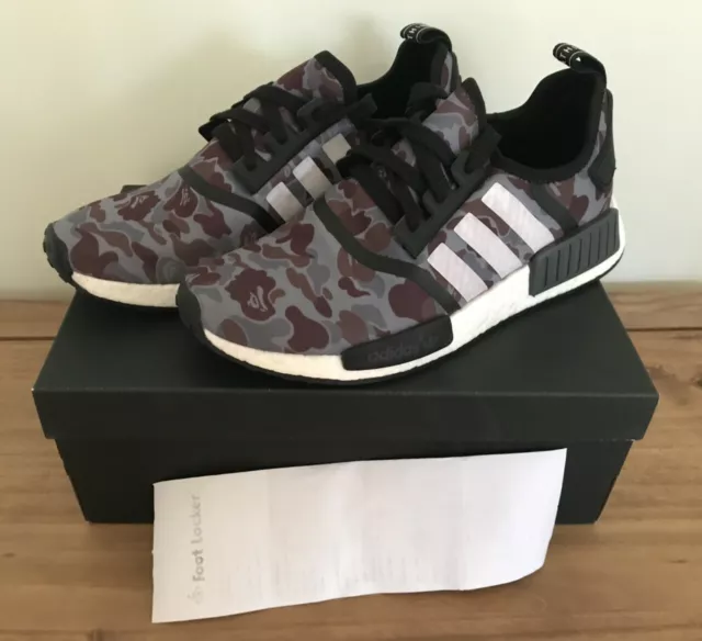 ADIDAS BAPE NMD R1 boost UK 10 US 10.5 EU 44 2 3 BNIB A Bathing