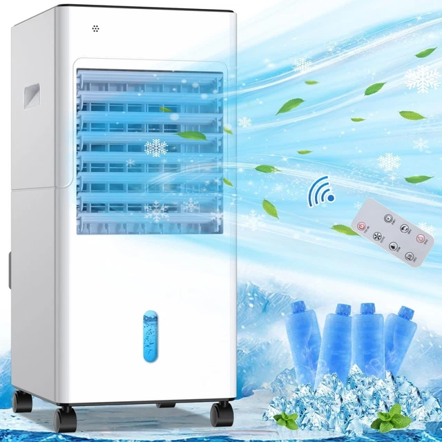 Portable Air Conditioners 3-IN-1 for Room,3 Speeds Evaporative Air Cooler w/Remo