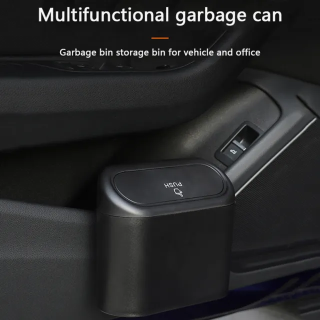 Car Trash Can Bin Hanging Vehicle Garbage Storage Boxes Auto Waste Organizers
