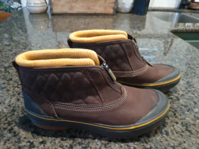 CLARKS OUTDOOR MUCKERS Brown Leather Waterproof Boots Us Womens Us8 Eu ...