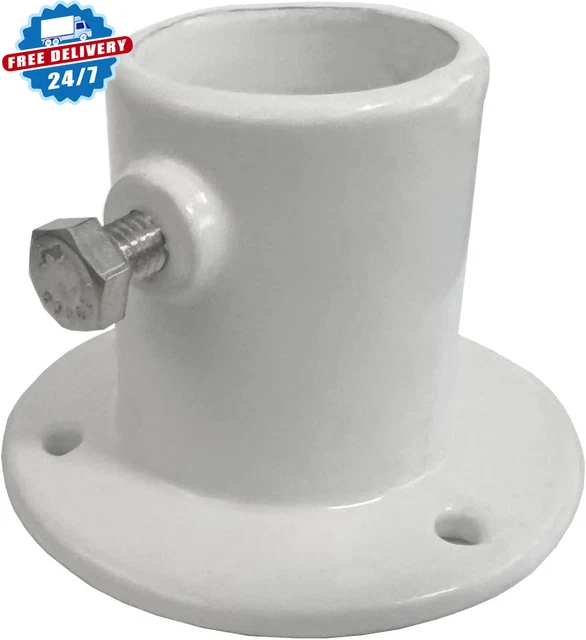 CAST ALUMINUM ABOVE Ground Pool Ladder Replacement Deck Flange White