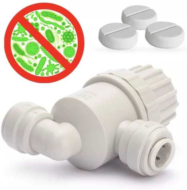 Kit désinfection pour filtre à eau appareils à bulles désinfecter filtre à osmose 1/4"