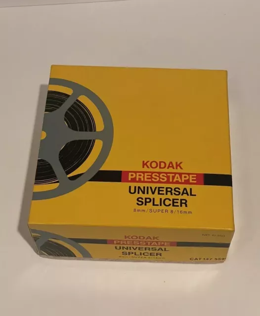 Vtg Kodak D550 Presstape Universal Film Splicer 8mm 16mm Super 8 w/Tapes NOS