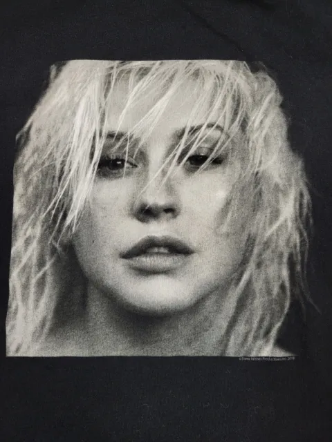 Christina Aguilera X-Tina Liberation Tour Face T-Shirt Sz XL Band Tee Canvas