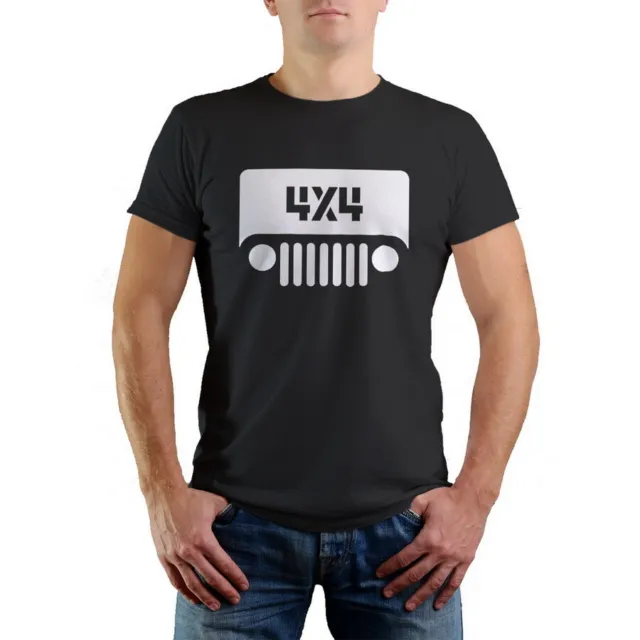 4x4 MEN T-SHIRT jeep, land rover, range rover, four by four, off road, defender