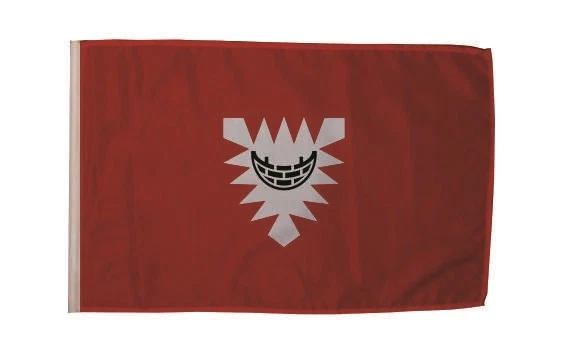 U24 Flagge Parchim – 30 X 45 Cm, Polyester 110 G/m², Wetterfest, Mit Gurtband & Strick