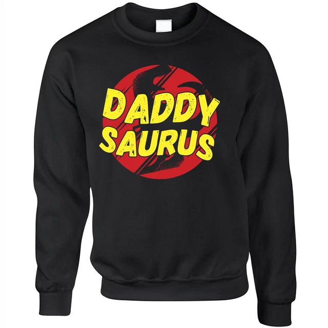 Daddy Saurus Jumper Father's Day Gift Idea Dad Dinosaur Joke Pun Sweatshirt