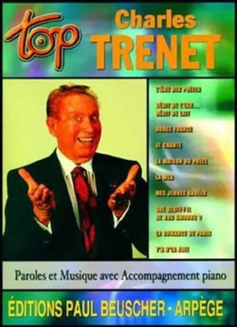 Charles Trenet | Top Trenet | Songbuch (Gesang, Klavier und Gitarre) | Buch