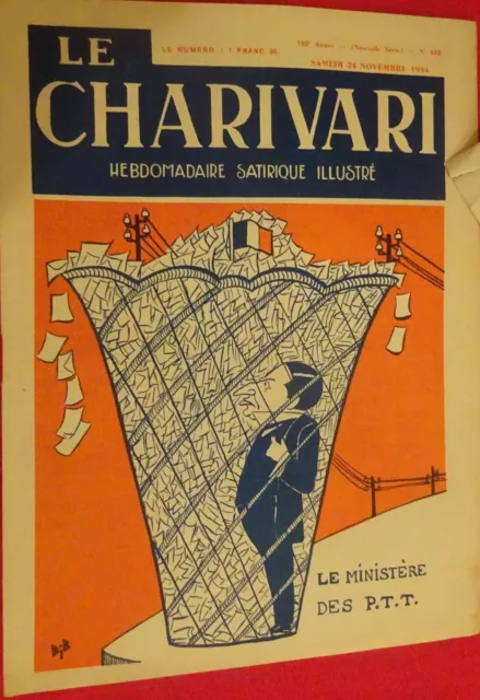 Le Charivari, hebdomadaire satirique illustré  Nouvelle série N° 438, 102e année