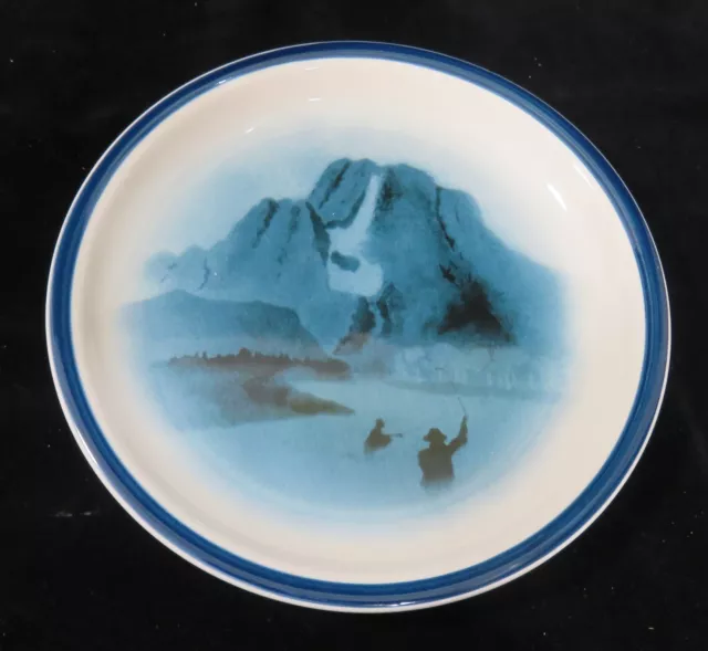 Big Sky Carvers Salad - Luncheon Plate - Lodge Stoneware Collection FLY FISHING