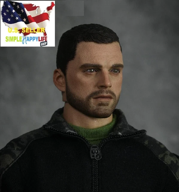 1/6 Scale Walking Dead Daryl Dixon Head Sculpt For 12" Hot Toys Figure – O Version