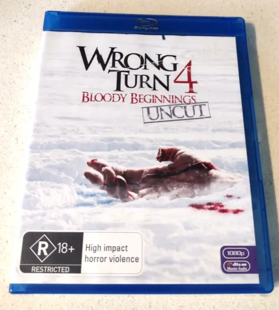 Wrong Turn 4  Bloody Beginnings blu ray VGC Region B