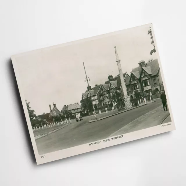 A3 PRINT - Vintage Surrey - Monument Green, Weybridge