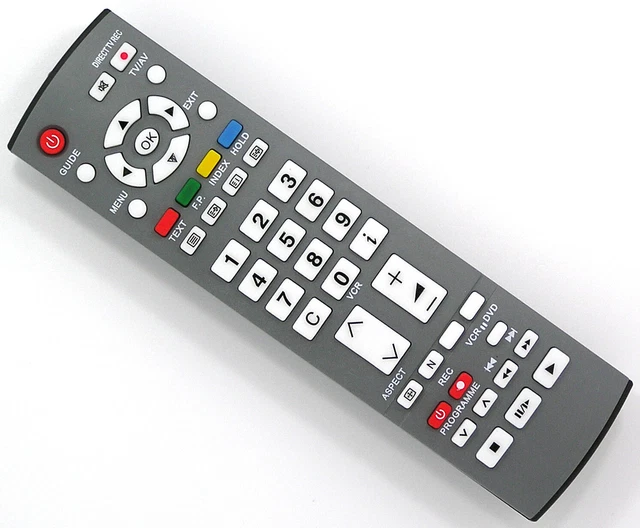 Panasonic Fernbedienung Ersatz Fernbedienung Für Panasonic TV - Kompatibel Mit TX-43FXW754 Und Weiteren Modellen Panasonic Ersatzfernbedienung