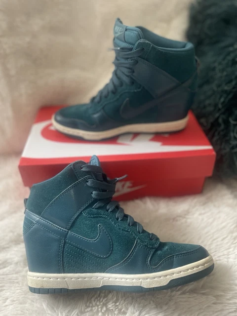 nike dunk sky high sneakerboot wedge trainer