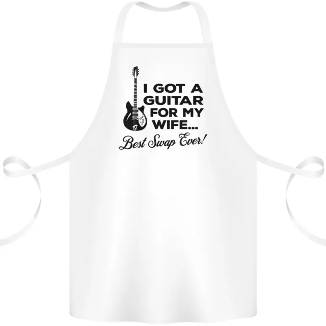 Guitar for My Wife Best Swap Ever Guitarist Cotton Apron 100% Organic