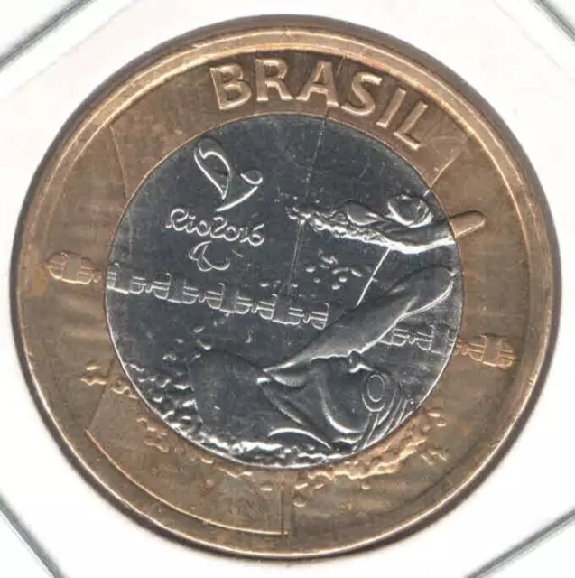 Brazil Coin XV summer Paralympic Games, Rio de Janeiro 2016 - Paralympic  EB576