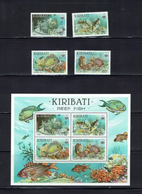 Kiribati: 1985, Reef Fish, MNH set + M/Sheet