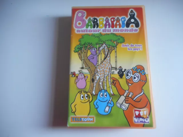 K7 VHS VIDEO CASSETTE - BARBAPAPA autour du monde, Amis de tous pays !