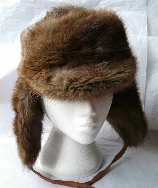 Vintage Piccola Pelliccia Ushanka - Necessita di riparazione