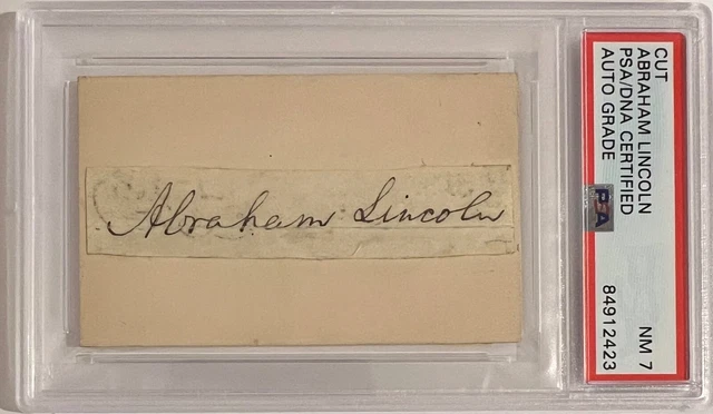 ABRAHAM LINCOLN Signed FULL NAME Autograph! US President. PSA Authentic ABRAHAM LINCOLN Signed FULL NAME Autograph! US President. PSA Authentic