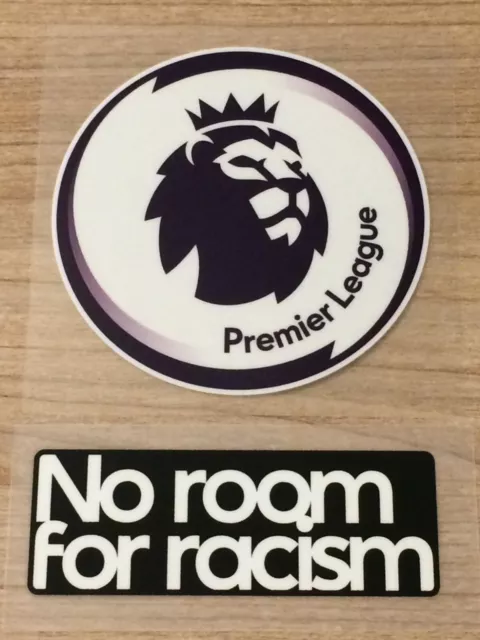 Patch Badge set officiel Premier League no room for racism 2019-2023 vendeur pro