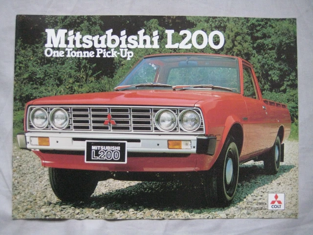 1980 MITSUBISHI L200 One Tonne Pickup Brochure 6 99 PicClick UK 1980-mitsubishi-l200-one-tonne-pickup-brochure-6-99-picclick-uk